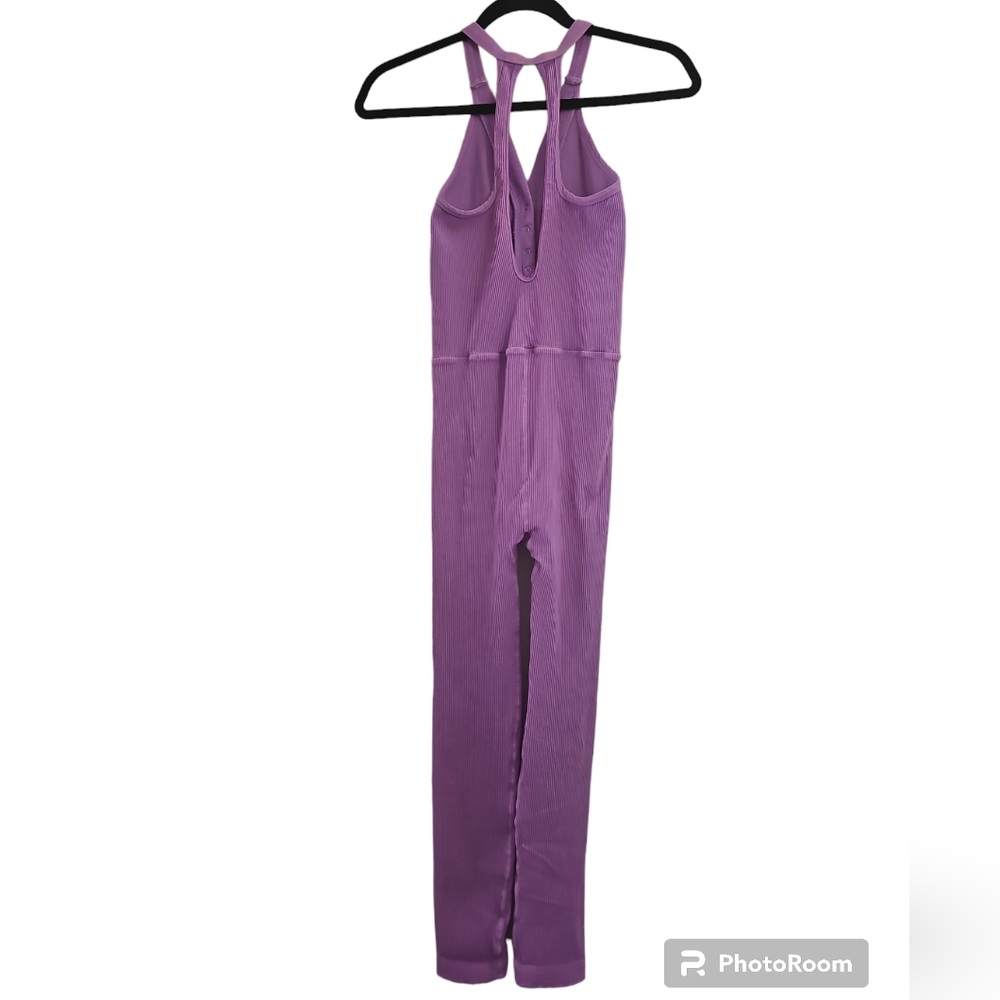 Free People Happiness Runs Henley Onesie Sz M/L - Picture 5 of 5